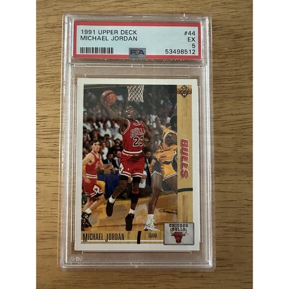 1991 Upper Deck Michael Jordan #44 PSA 5 EX POP 235 Chicago Bulls - Picture 1 of 3